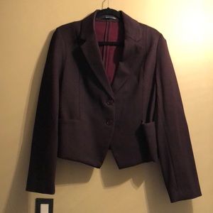 Black & Burgundy blazer